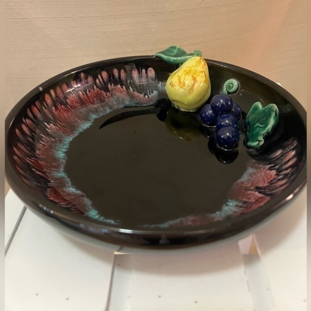 BOGO Gorgeous bowl with fruit accents colourful kitchen decor retro ⚫️
